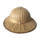 Colonial hat in braided straw
