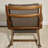 Rocking chair design Norway 1960s teak wood year 60 ref PAOLO
