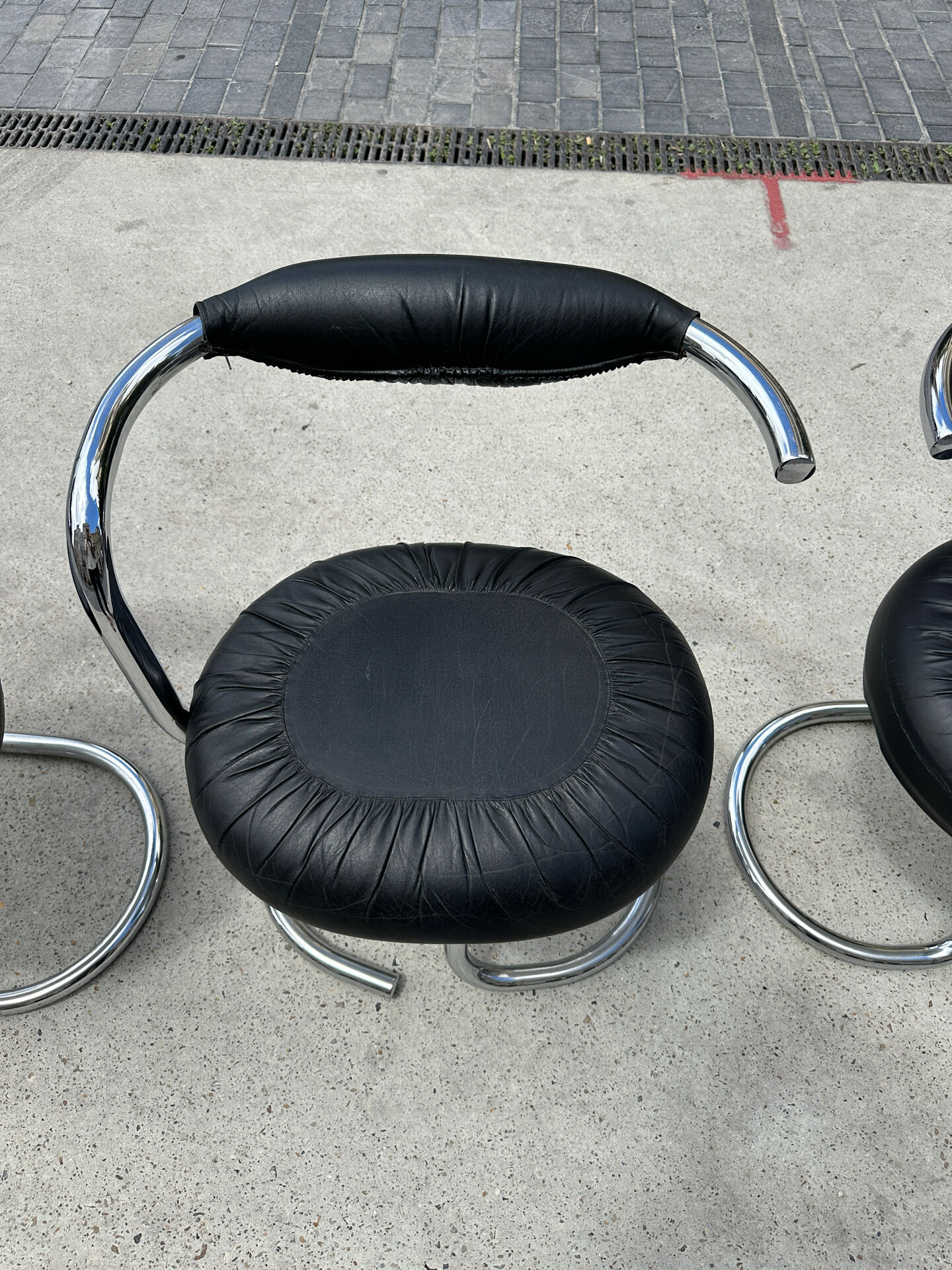 4 chaises Cobra par Giotto Stoppino