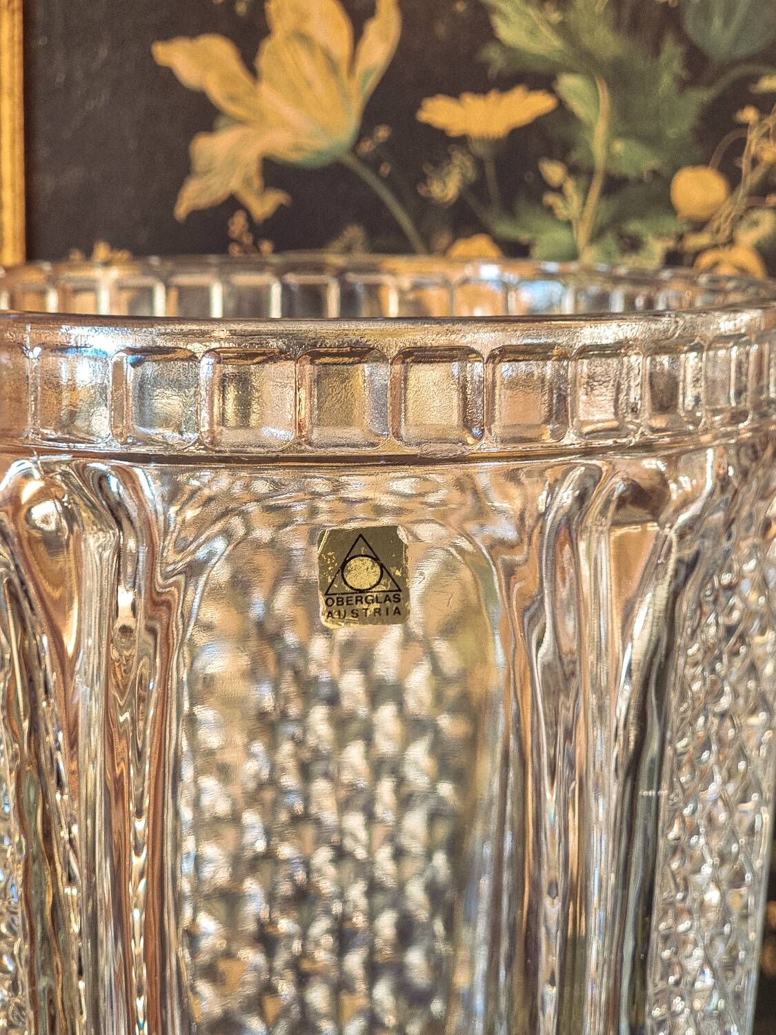 Oberglas crystal vase