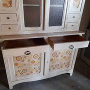 Buffet 2 corps parisien en sapin année 50