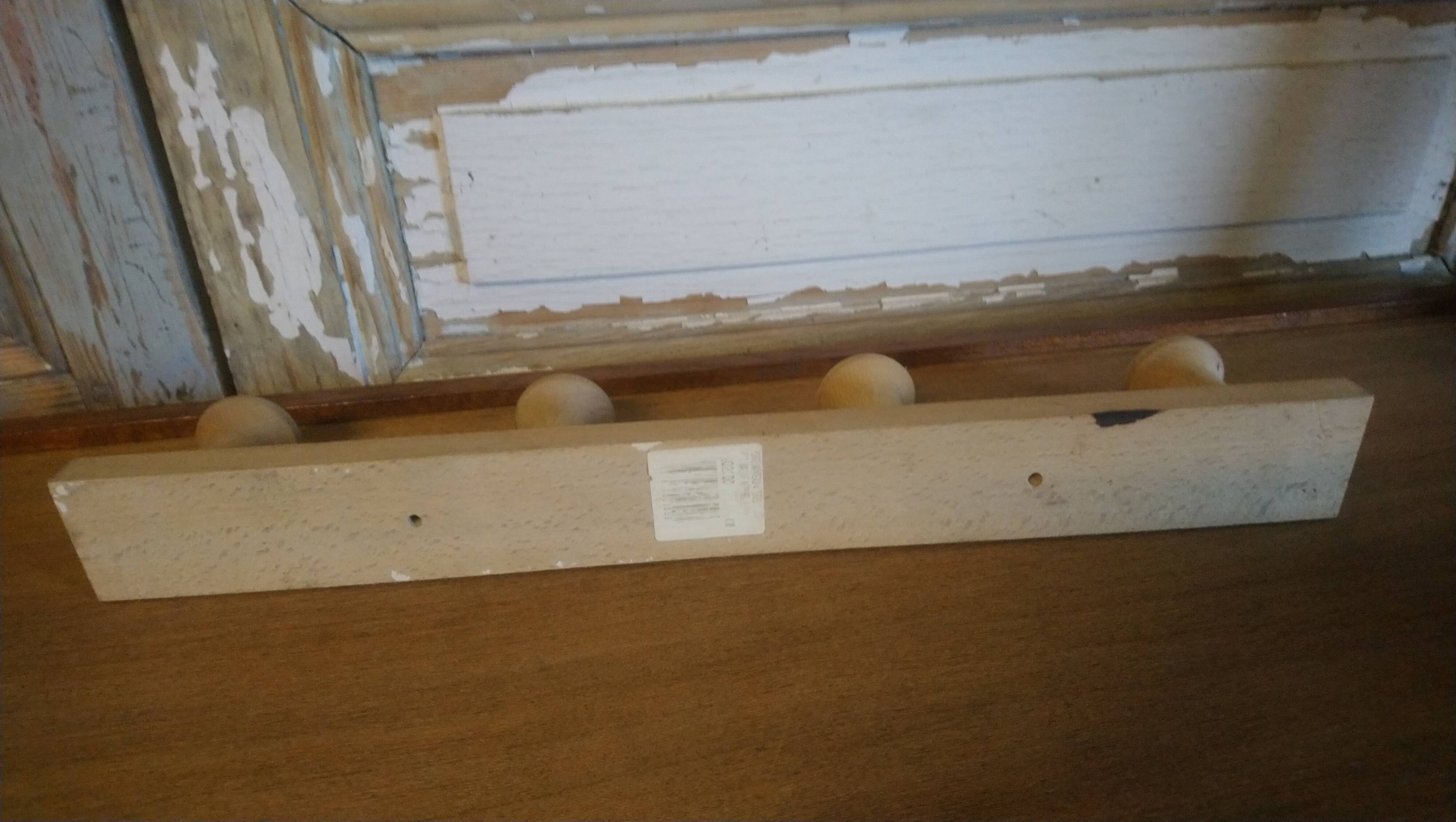 Beech wall coat rack