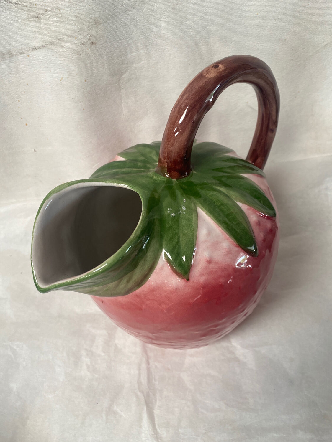 Strawberry slip pitcher