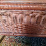 Rattan magazine holder