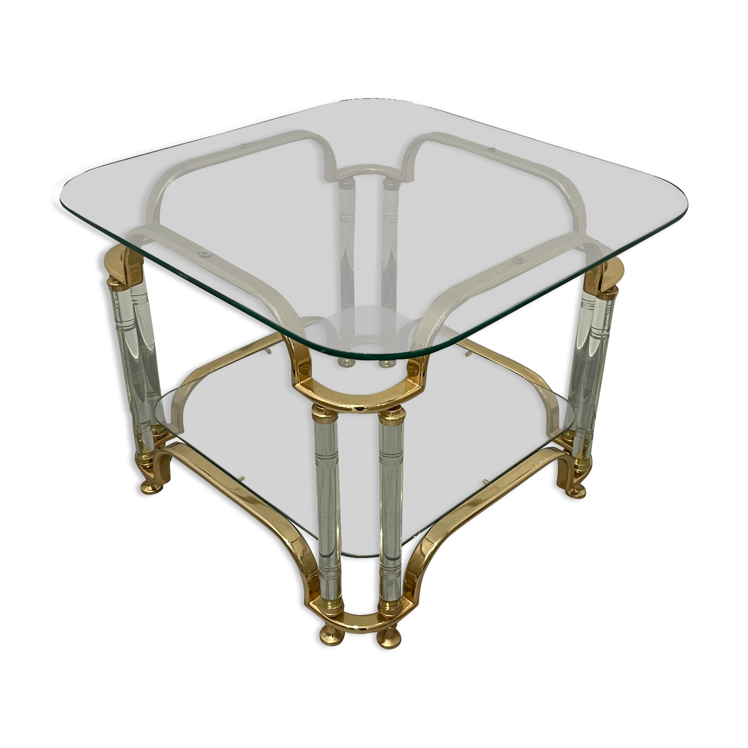 Coffee table Hollywood Regency, Italian of the 70s