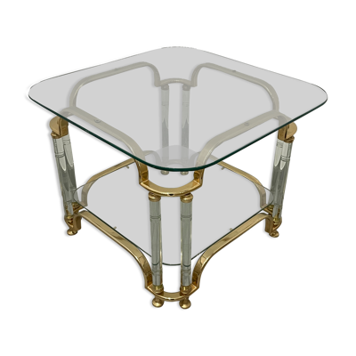 Table basse Hollywood Regency, Italie des années 70