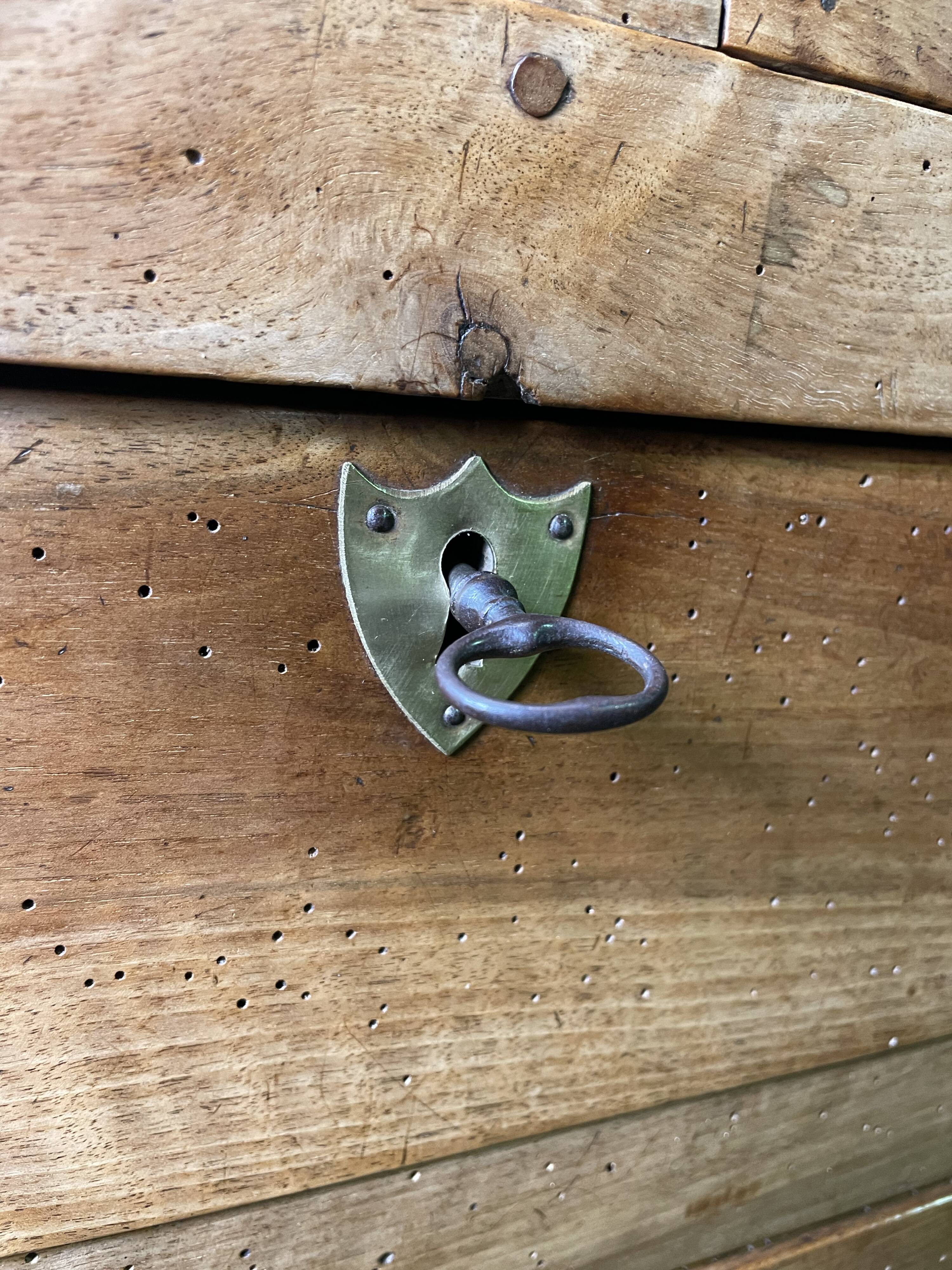 Empire walnut chest of drawers