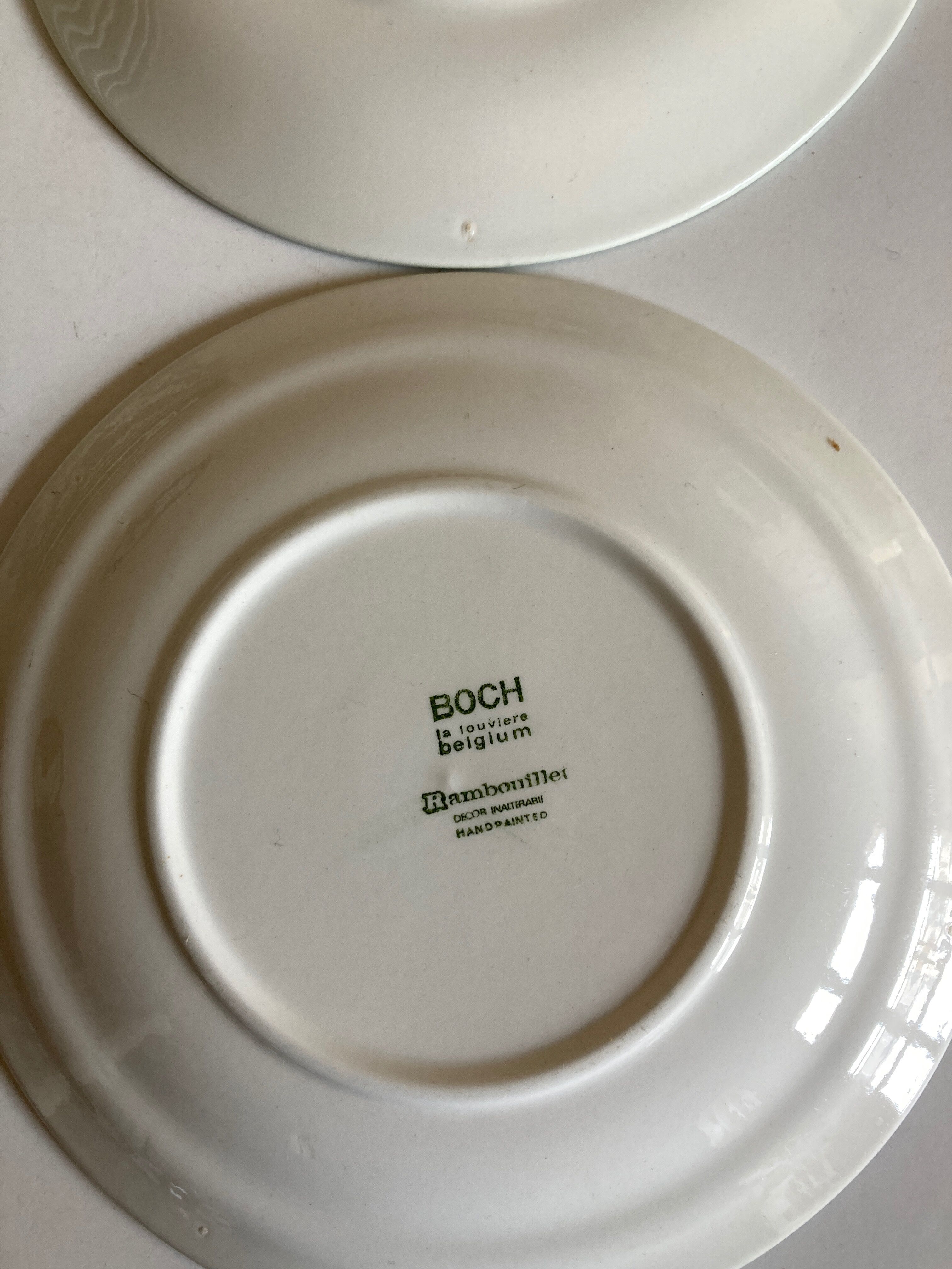 Set of 11 plates Rambouillet Boch 1960