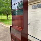 Vintage bar desk library display cabinet secretary with floors