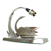 LW Paris "swan" lamp in silver metal, circa 1940