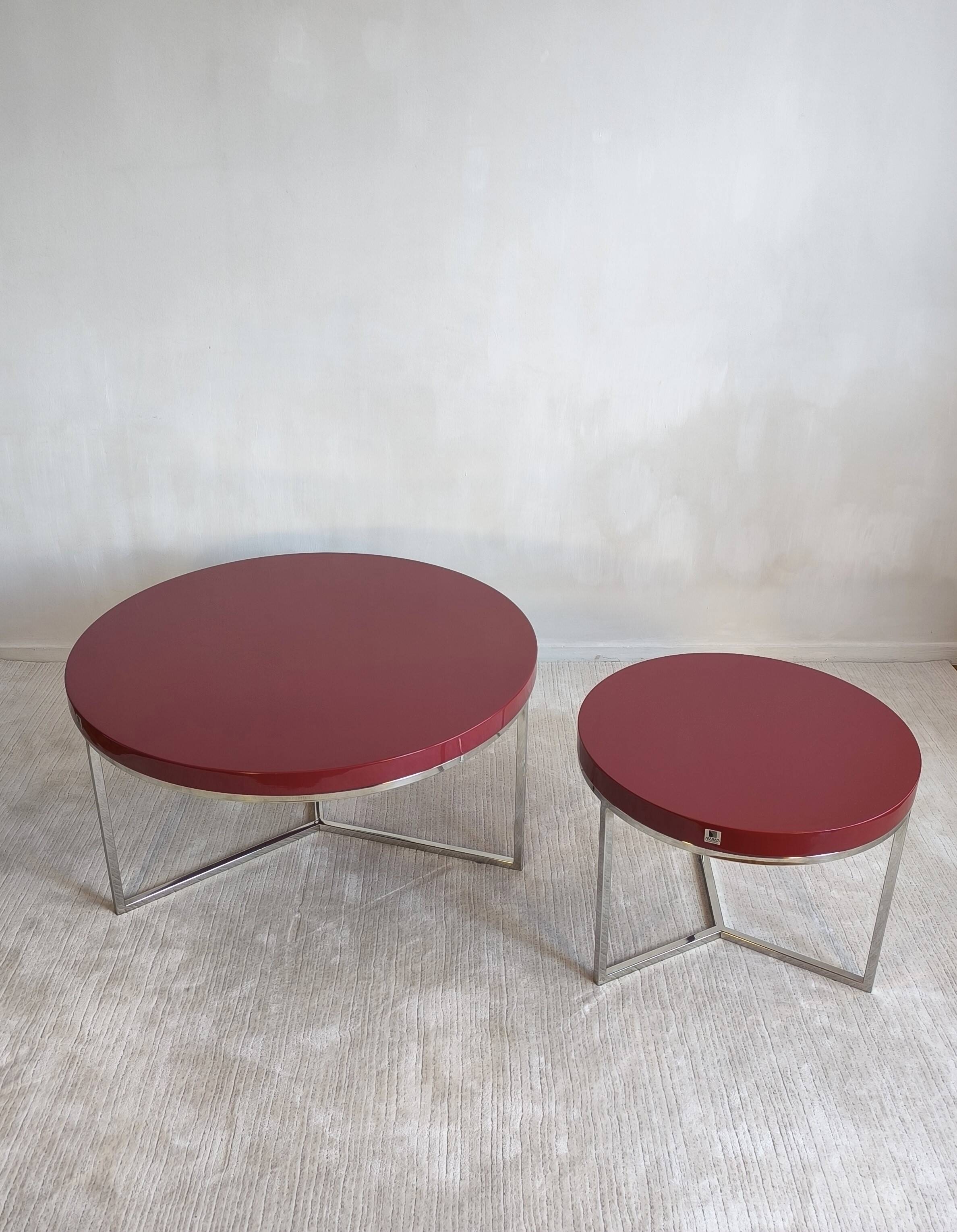 Magnificent “satellite” coffee tables by marais international