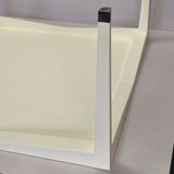 Valzania Edition ivory lacquered coffee table with ebony base