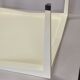 Valzania Edition ivory lacquered coffee table with ebony base