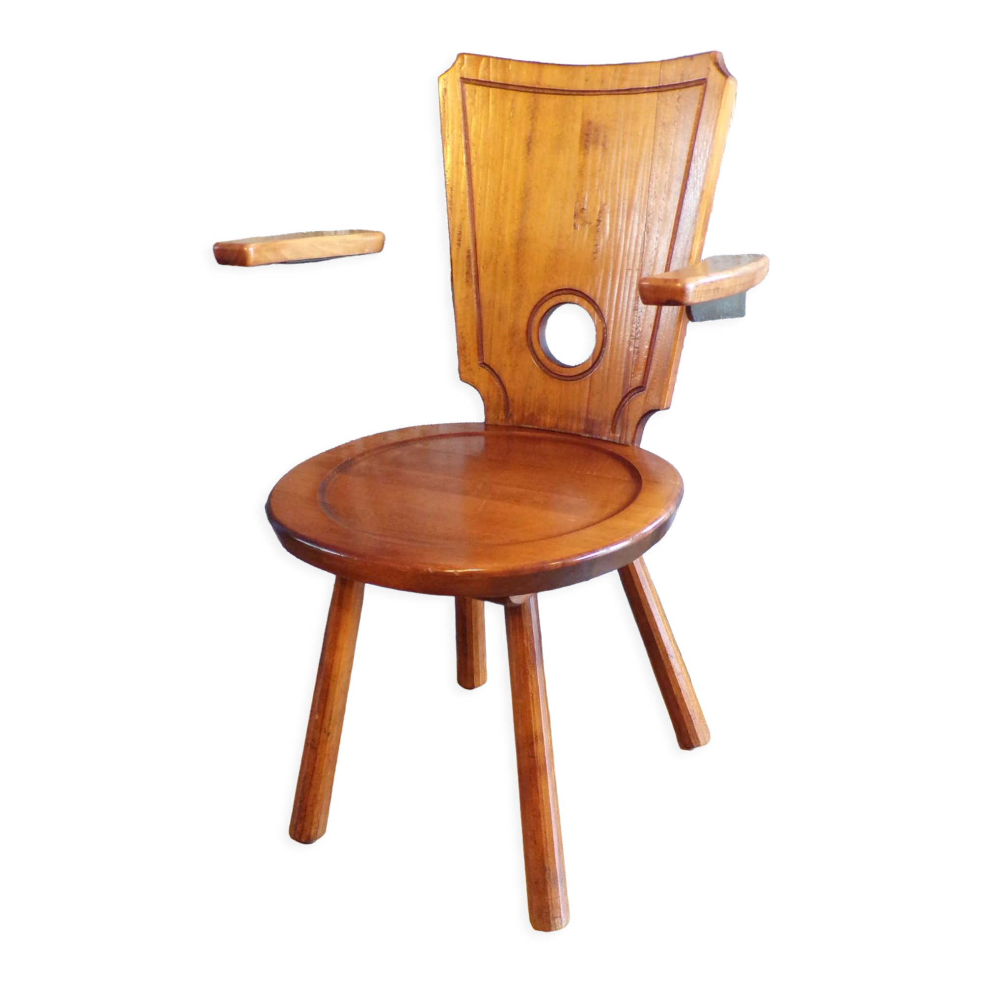 French work brutalist armchair