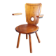 French work brutalist armchair