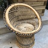 Wicker chair for doll