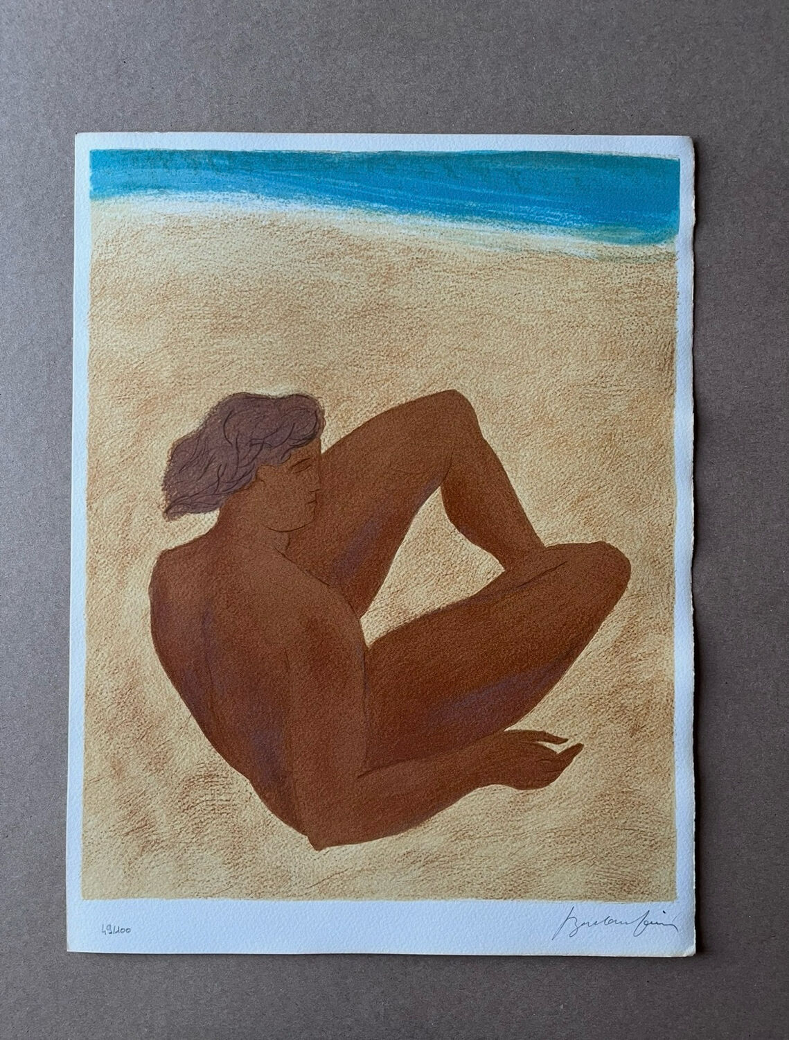 Lithograph by Pierre Boncompain 1990