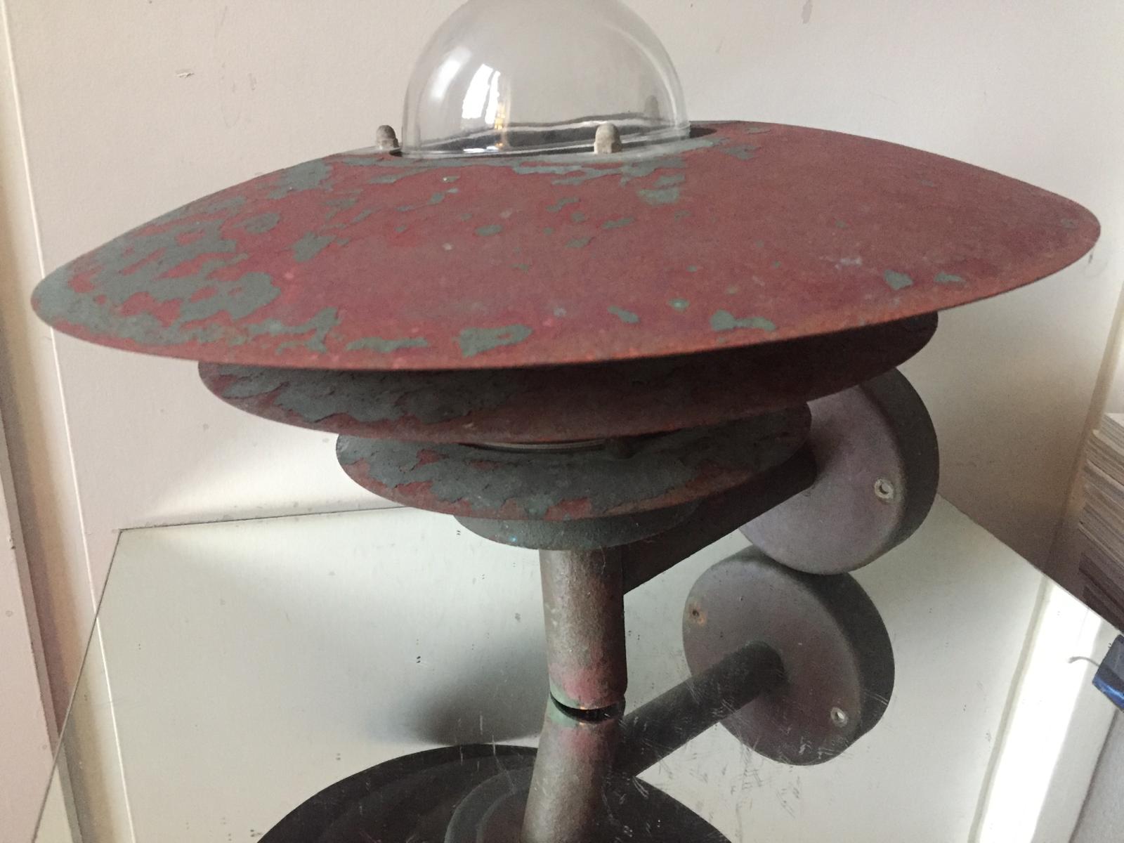 Danish Outdoor wall lamp in Cooper