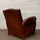 A Beautiful French Leather Club Chair, Moustache Model Circa 1950's