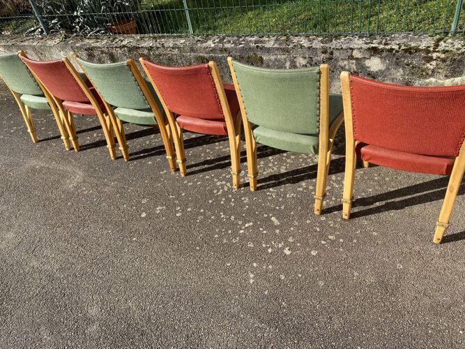 Set de chaises steiner bow wood