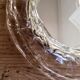 Round mirror with glass frame, 80s, 28cm