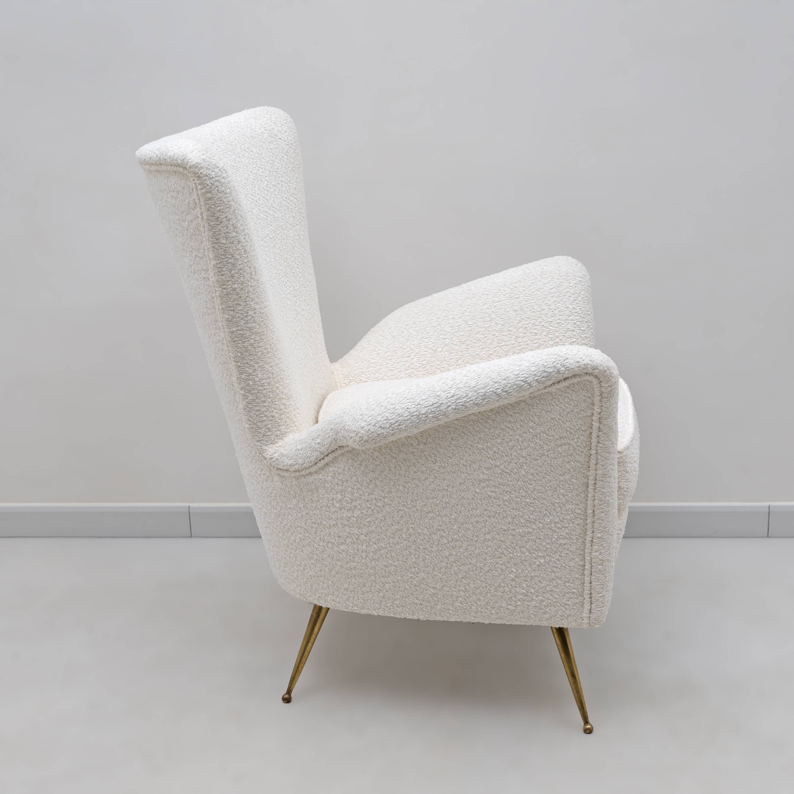 Art Dèco Italian Lounge Armchair from Hotel Bristol Merano, 50s