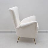 Art Dèco Italian Lounge Armchair from Hotel Bristol Merano, 50s