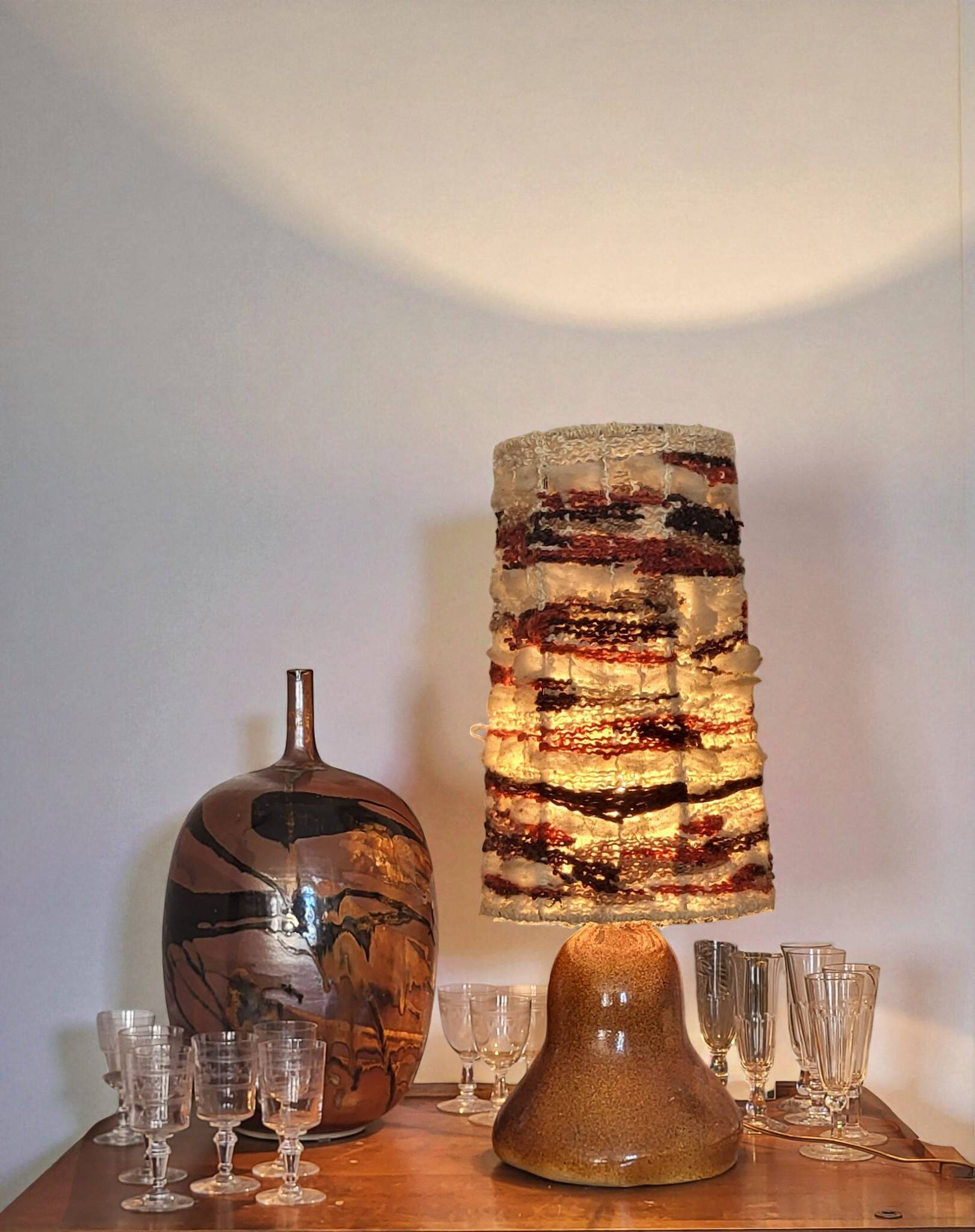 Ceramic lamp from the 1970s