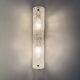 Vintage ice glass wall lamp , 1970s