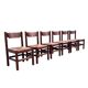 Oak and wicker dining chairs, 1960s