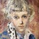 Tableau 30's "La petite fille rêveuse"