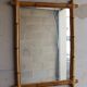 Miroir croix en bambou vintage