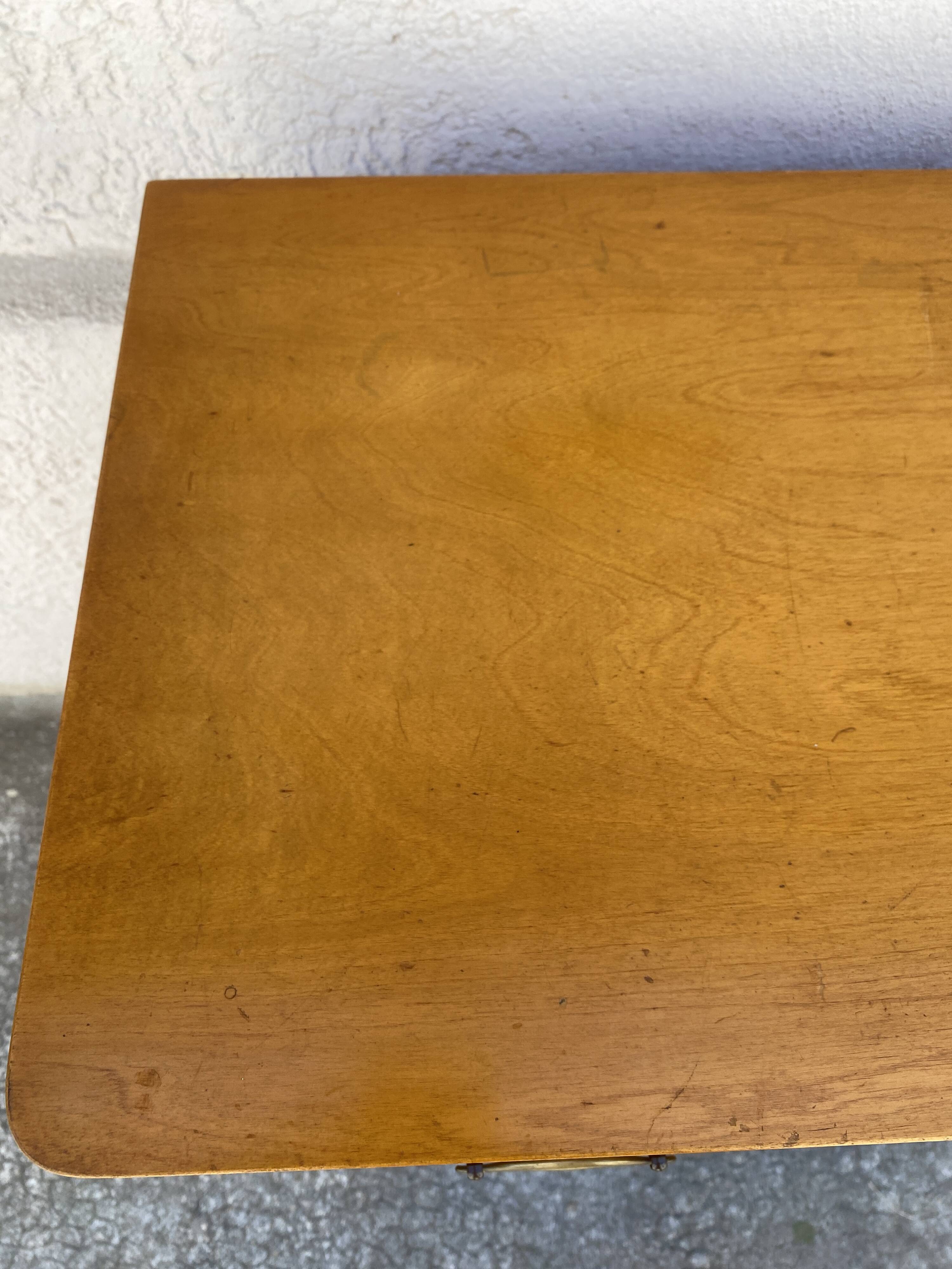 Commode suédoise vintage en bouleau années 50