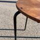 Wooden and metal workshop stool