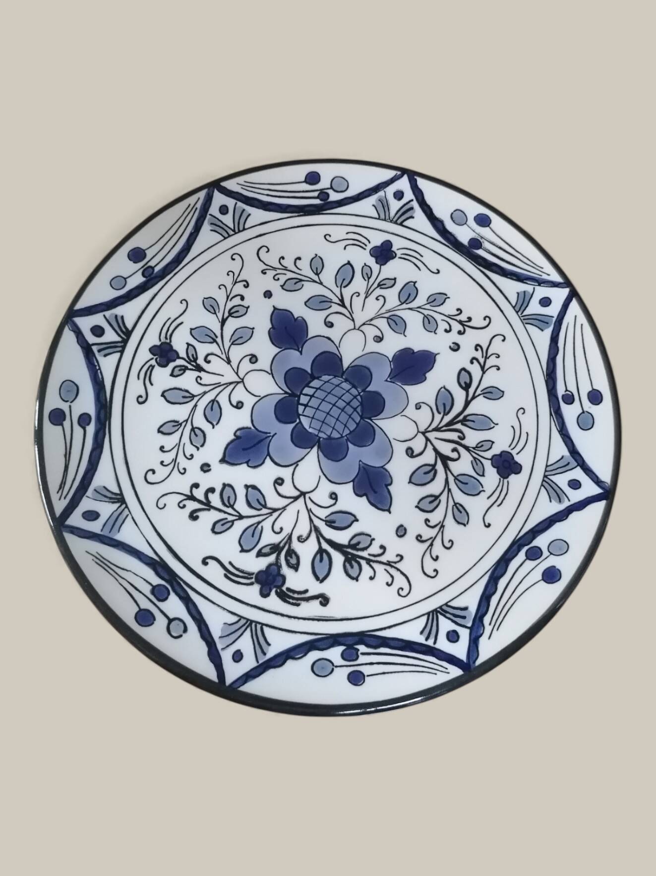 Blue Ibiza porcelain dish.
