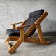 Fauteuil scandinave inclinable et pliable par Gillis Lundgren, 1970s