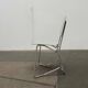 Stackable folding chair in space age style from the mid-century by Armin Wirth for Aluflex, 1960s, set of 3.