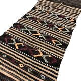 Neutral Vintage Wool Kilim Runner