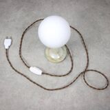 Vintage Onyx & Opaline Table Lamp, 1960s
