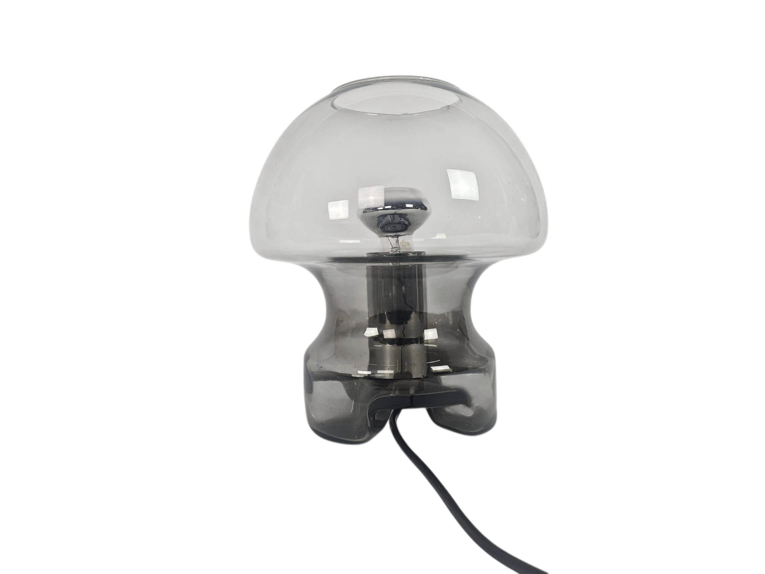 Süssmuth Leuchten - Mushroom Lamp - 'Smoked' glass - Germany - 1970's