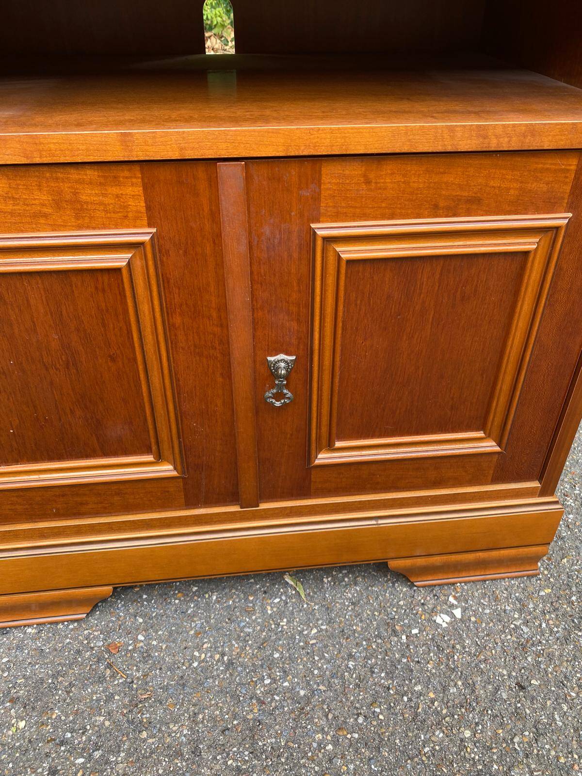 Louis Philippe sideboard in satin cherry wood on casters