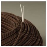 Ceramic lamp, 2M fabric cable, rope shade