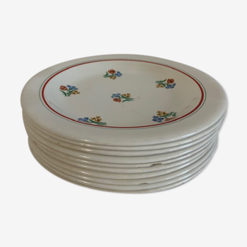 Lot 10 assiettes Gien