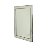 Vintage silver Deknudt mirror in Hollywood Regency style, 107 cm