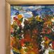Swedish oil on panel “Folk fran V” by Unknown Artist, Vintage & Framed 27×26cm