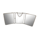 Old barber triptych mirror to put or hang 19x25cm