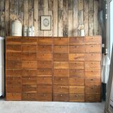 Duo de meubles de notaire à clapets (rénovés)