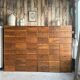 Pair of renovated notary's flap furniture
