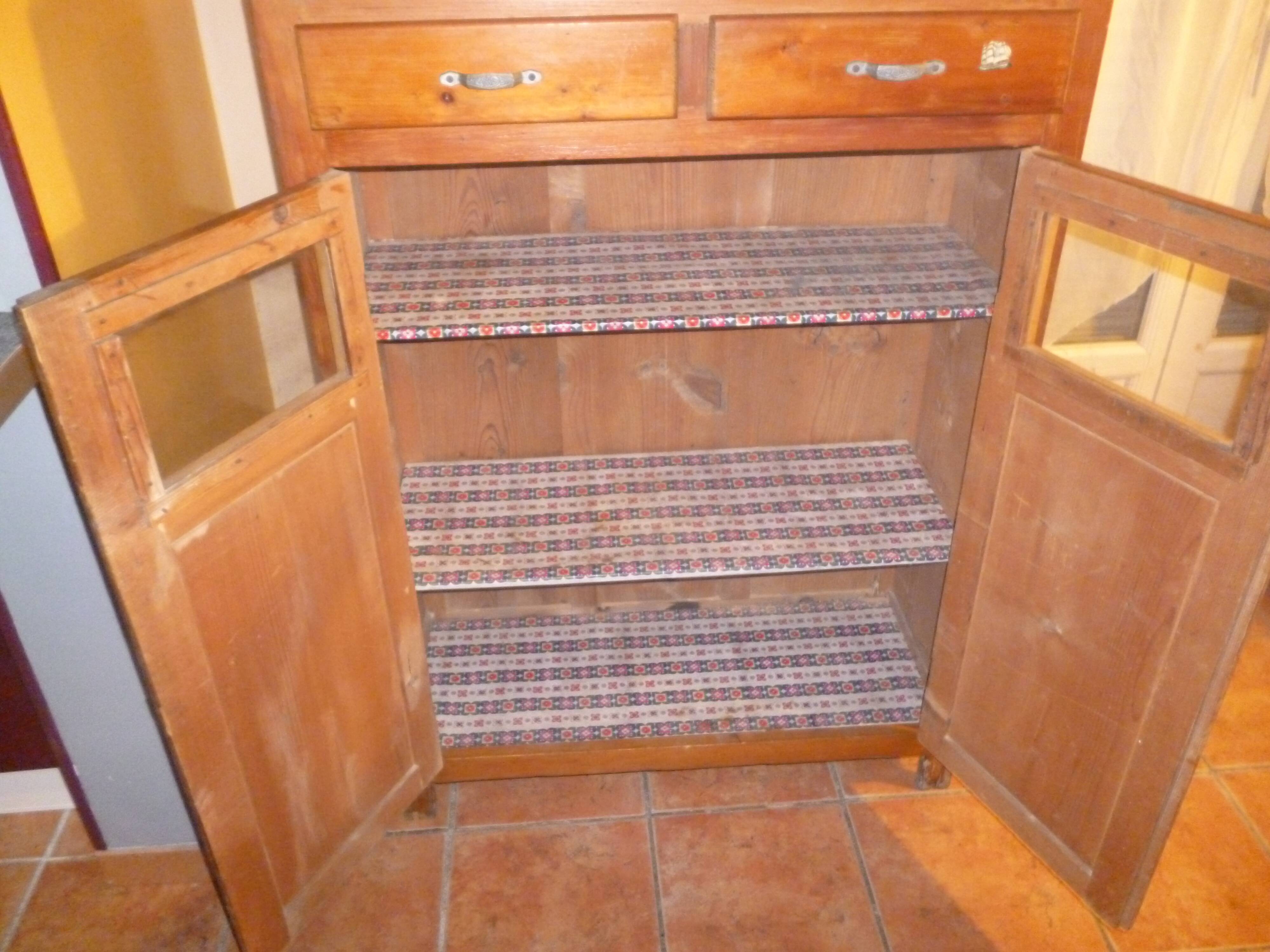 Parisian buffet glazed art deco two drawers