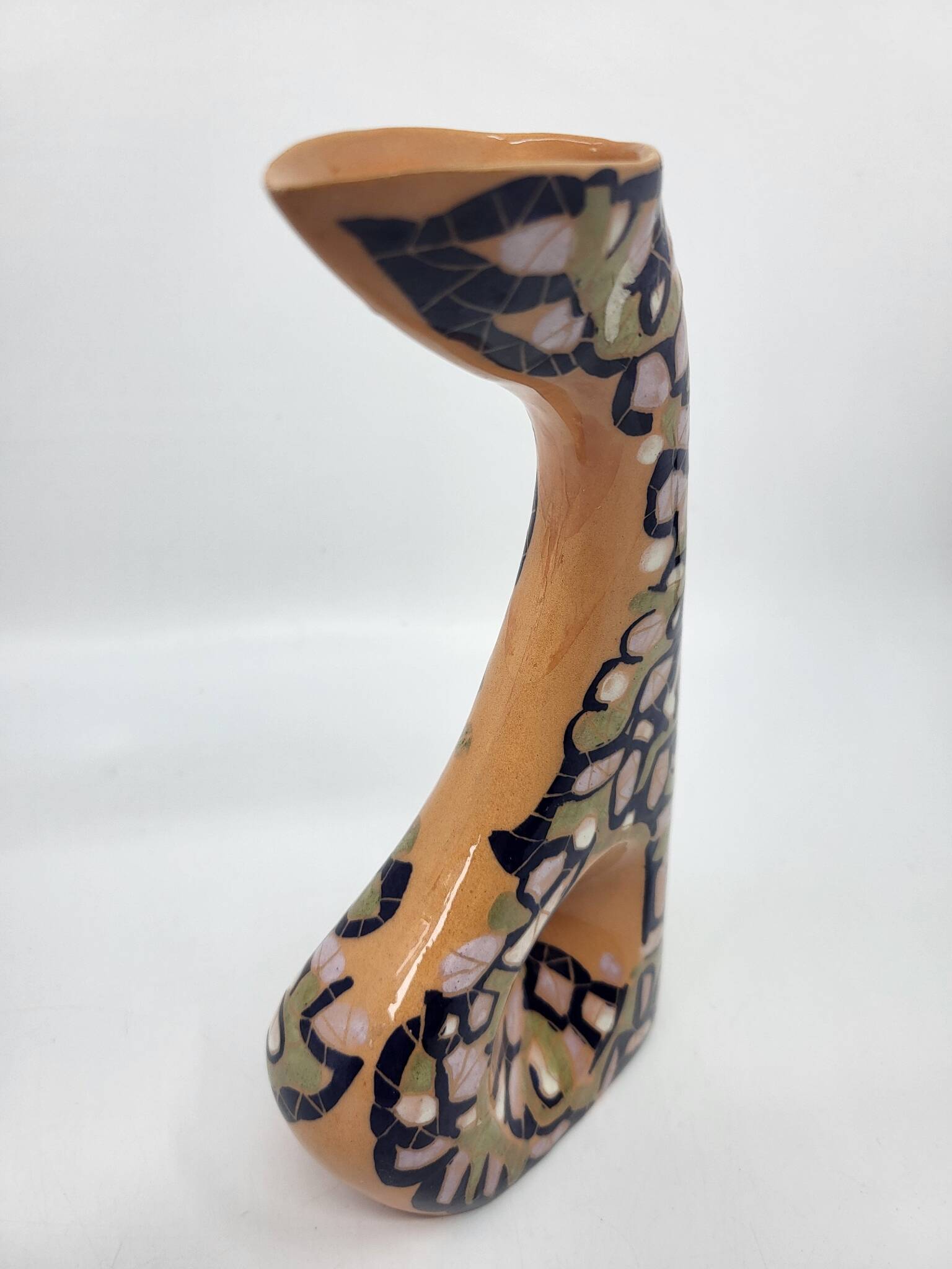 Vase soliflore vintage en céramique par Gabrielle Mackiewicz, France, 1960